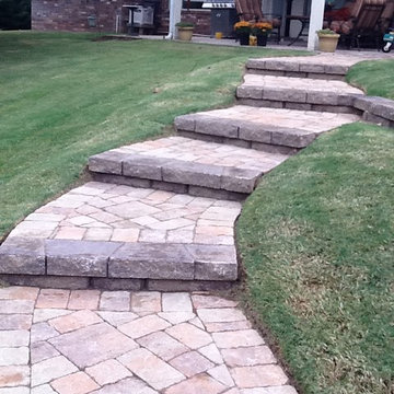 Paver stairs
