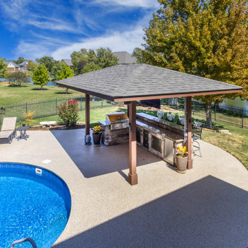 Camden Chase Pool Pavilion & Deck Build