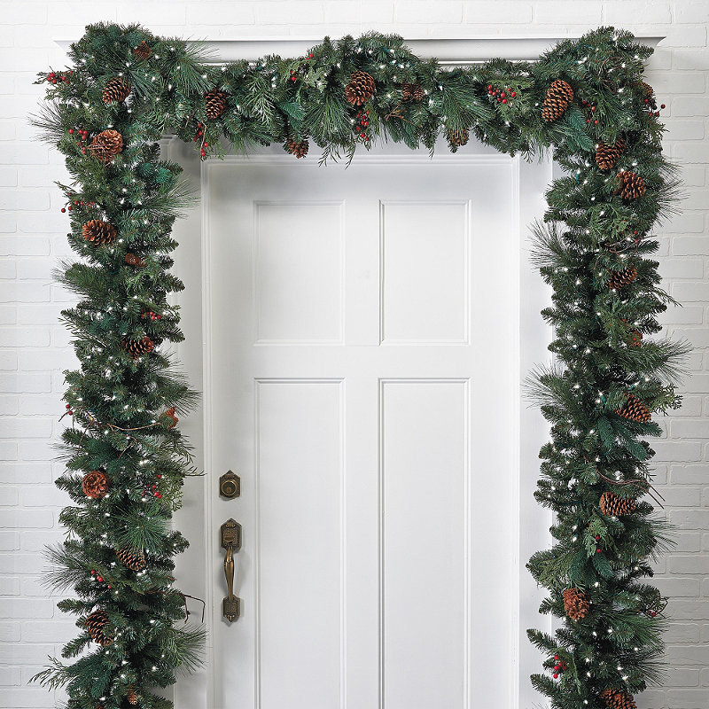 Classic Pre-lit Christmas Garland Christmas Decor