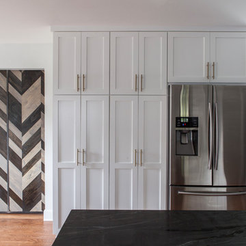 Barn Door & Kitchen
