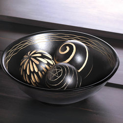 Ebony Decorative Ball Set - Home Decor