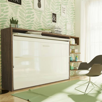 Genio T Twin Wall Bed with Desk