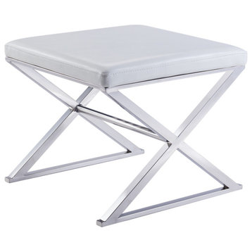 Luxe Footstool White