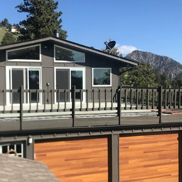 DecTec Deck Roof, Fortress Cable Railing and Wild Hog wire fence