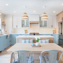 Kitchen Tour: An Airy Coastal Look With Clever Island Seating