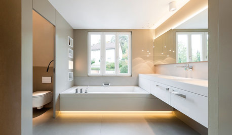 Raffiniert, materialstark, fugenarm – ein Stuttgarter Bad wird modern