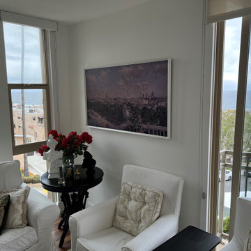Samsung Frame TV on wall - La Jolla Samsung Frame installation