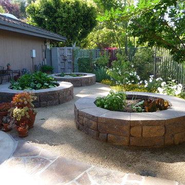 From lawn to raised vegetable beds