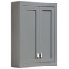 Madison Collection Wall Cabinet In Cashmere Grey