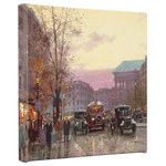 Thomas Kinkade - Paris Twilight Gallery Wrapped Canvas, 14"x14" - Featuring Thomas Kinkade's best-loved images, our Gallery Wraps are perfect for any space. Each wrap is crafted with our premium canvas reproduction techniques and hand wrapped around a deep, hardwood stretcher bar. Hung as an ensemble or by itself, this frame-less presentation gives you a versatile way to display art in your home.