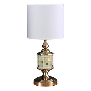 Park Hill Southern Classic Collection Metal Pineapple Distressed White Table  Lamp
