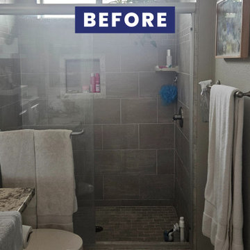Before Remodel-Outdated Newport Beach Bathroom Remodel