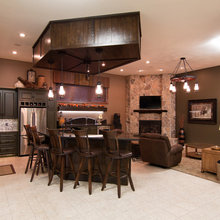 downstairs