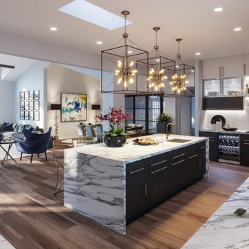 BLACK AND WHITE KITCHEN