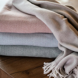 A Soft Idea - Herringbone Throw - Throws
