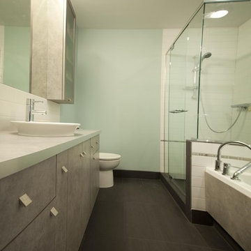 Rénovation d’une salle de bain à Montréal | Design contemporain