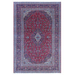 Bareens Designer Rugs - Vintage Antique Persian Kashan Carroll Wool Rug - Create a new dimension of style in your space with this breath-taking antique hand knotted Persian rug. Made in Iran, this gorgeous hand-knotted rug features all vegetable dyes and 100% wool, adding luxurious texture and appearance. This gorgeous antique rug features an intricate design with a unique detailed border. Featuring an awe-inspiring color pallet and an intricate design handmade by skilled artisans is a great addition to any decor. Bring luxury and extravagance to your living space with this luxurious rug.