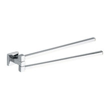 Swivel arm towel bar