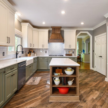 Transitional Three-finish Kitchen Remodel Williamsburg, VA