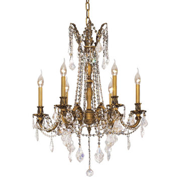 9206 Rosalia Collection Hanging Fixture, Clear, Royal Cut