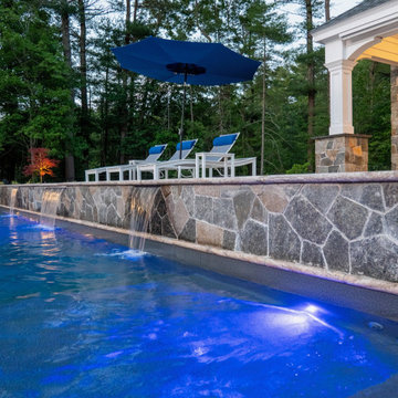 Pembroke 20'x44' PermaCrete Vinyl Liner In Ground Swimming Pool