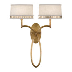 Fine Art Lamps 784750-2ST Allegretto Gold Leaf Wall Sconce