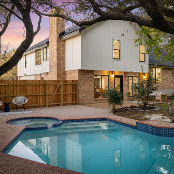 Backyard Pool Photography - Spicewood Luxury Real Estate