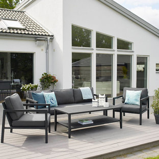 Inspiration för en vintage terrass