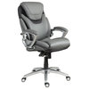 Serta Bryce Office Chair Patented AIR Lumbar Technology Bonded Leather Gray