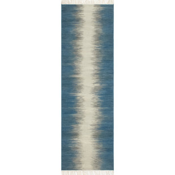 Noori Rug Handmade Flatweave Arlo Blue/Grey Rug