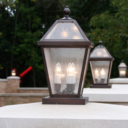 Brass Light Gallery - Landscape Lighting - Post Lights