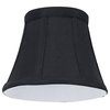 30275-9 Small Bell  Chandelier Clip On Lamp Shade Black 3"x5"x4"