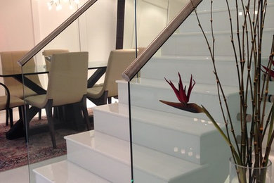 Inspiration for a contemporary staircase remodel in Miami