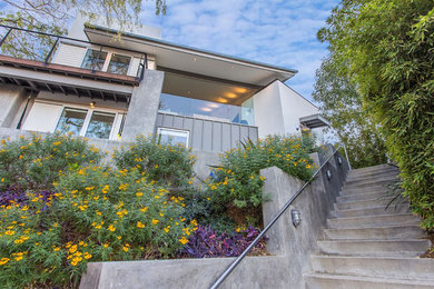 Inspiration for a contemporary exterior home remodel in Los Angeles