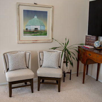 Cozy Conversation Corner with Lennon Swivel Chairs