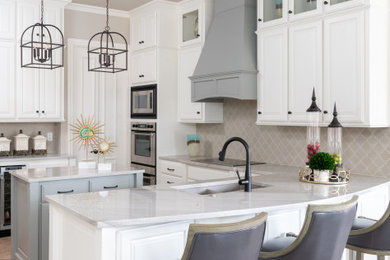 Example of a cottage kitchen design in Dallas