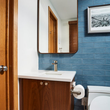 Fresh & Funky Double Bathroom Remodel