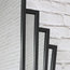 Black Art Deco Fan Style Wall Mirror 55.5cm x 59cm
