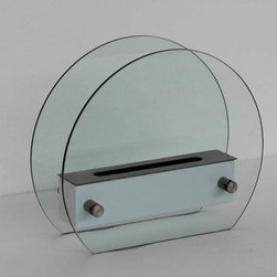 "Oxygen" Modern Table Top Ventless Ethanol Fireplace - Tabletop Fireplaces