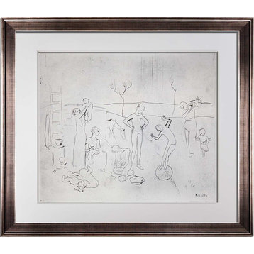 Pablo Picasso Ltd. Lithograph, Custom Frame, Les Saltimbanques, Sign