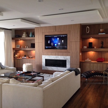 Transitional Family Room