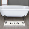 Mohawk Home His/Hers Accent Bath Rug, White, 2'x3'4", "His"