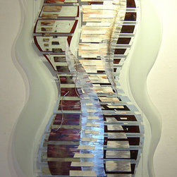 Original paintings on glass - Mixed Media Art