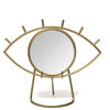 Stratton Home Decor Gold Eye Tabletop Mirror