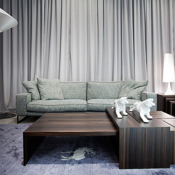 Selling: Pensami Coffee Tables, Indizio Sofa, Macchia and Arte Lamps