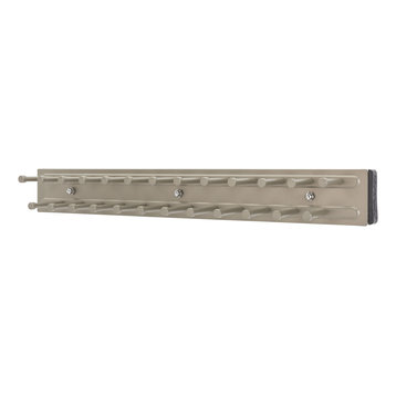 Sliding Tie Rack for Custom Closet Systems, Satin Nickel
