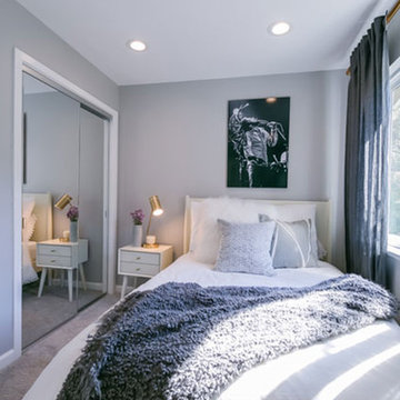 Bedroom Addition with Mirrored Closet
