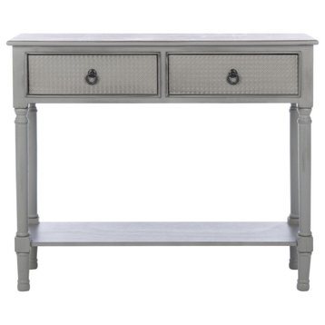 Carli 2 Drawer Console Table Distressed Grey