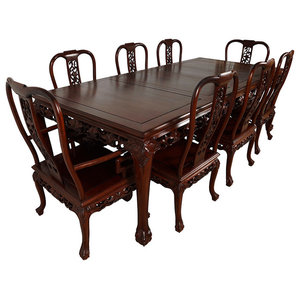 54 Rosewood Round Dining Table Set With 8 Chairs And Lazy 54 Rosewood Round Dining Table Set With 8 Chairs And Lazy