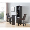 Smart Home Furniture Contemporary Wood Bar Table in Red Cocoa